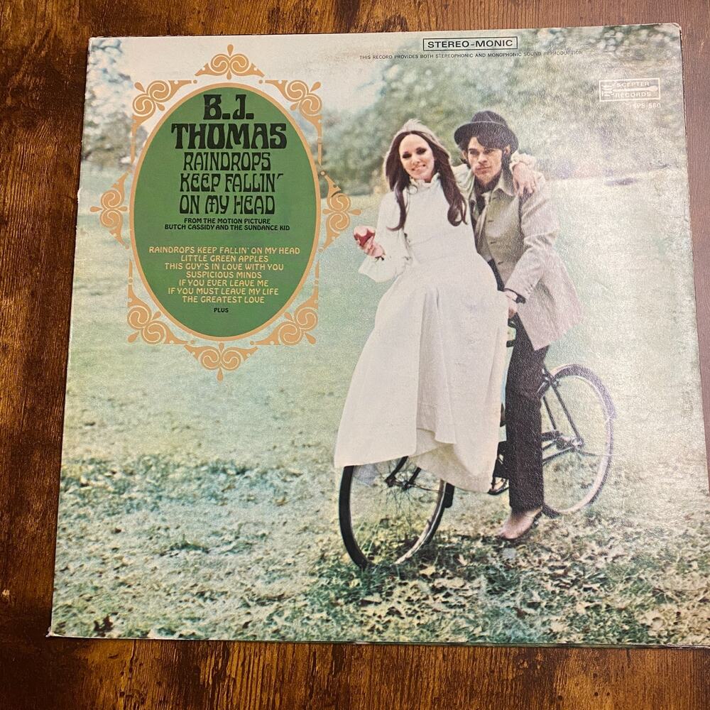 B.J. Thomas Raindrops Keep Fallin On My Head ,Butch Cassidy - Sundance Kid LP